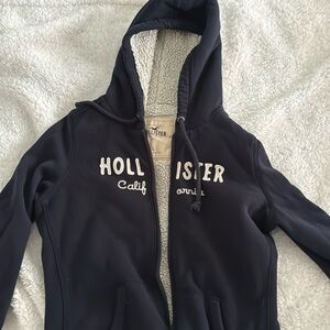 Holster zipper hoodie size larger dark blue